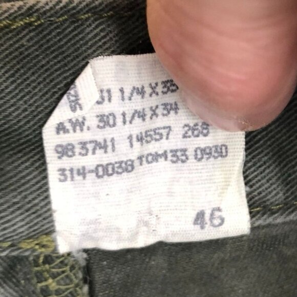 Lee Womens Dungarees Pants Size 9 Long Vintage Carpenter Workwear Straight Green - Picture 9 of 13